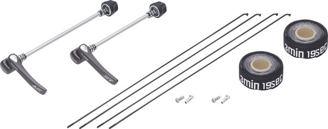 bc basic Juego de ruedas Urban XT V-Brake / Disc Center Lock DT Swiss 535 28" - schwarz | 135 mm | 100 mm | 28" | Shimano MTB | 100 mm | Shimano MTB | 100 mm | 135 mm