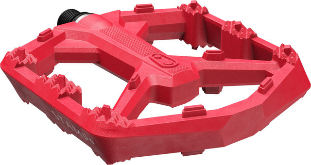 crankbrothers Pedales de plataforma Stamp 0 - bright red/112 /116 /large