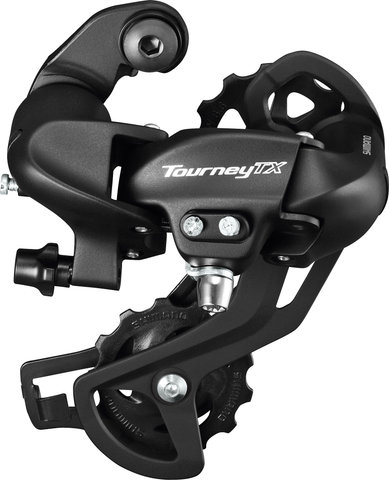 Shimano cambio trasero Tourney TX RD-TX800 SGS 7-/8 velocidades - negro-plata | Largo