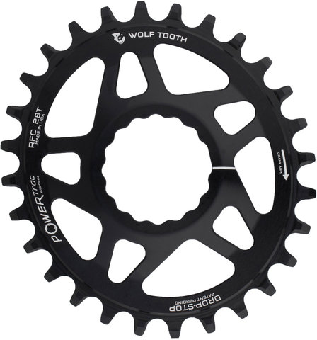 Wolf Tooth Components Elliptical Direct Mount Chainring for Race Face Cinch - black/28 tooth