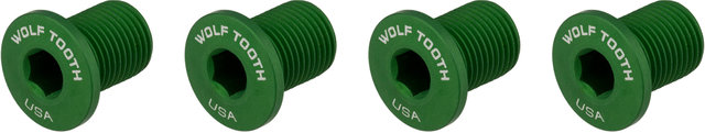 Wolf Tooth Components Vis de Plateau Filetées M8 4 bras 10 mm - green/10 mm