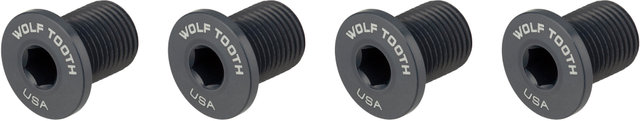 Wolf Tooth Components Vis de Plateau Filetées M8 4 bras 10 mm - grey/10 mm