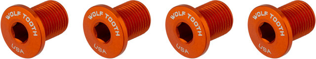 Wolf Tooth Components Vis de Plateau Filetées M8 4 bras 10 mm - orange/10 mm