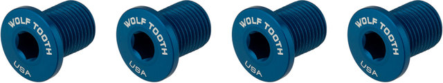 Wolf Tooth Components Vis de Plateau Filetées M8 4 bras 10 mm - blue/10 mm