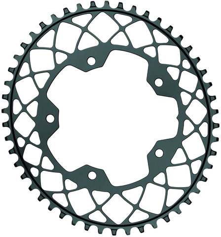 absoluteBLACK Oval 1X Gravel Chainring for 110/5 BCD - grey/50 tooth