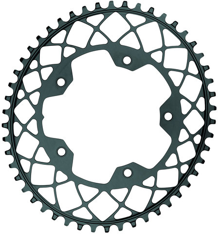 absoluteBLACK Oval 1X Gravel Chainring for 110/5 BCD - grey/50 tooth