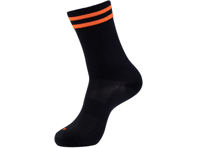 8" Bike Socks - black-orange/41-43