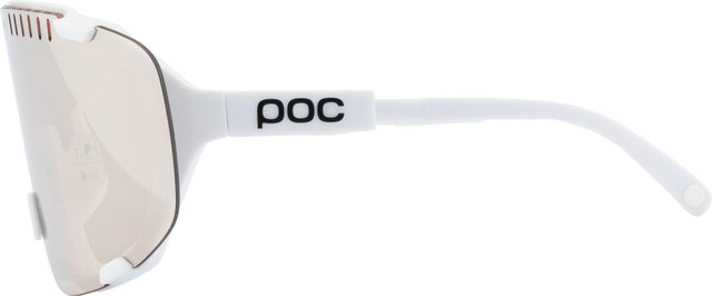 POC Devour Sportbrille mit Ersatzglas - hydrogen white | clarity trail-partly sunny silver