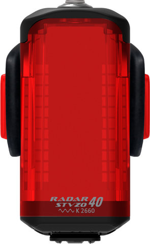 Lezyne Feu arrière radar avec homologation StVZO - noir-rouge | 40