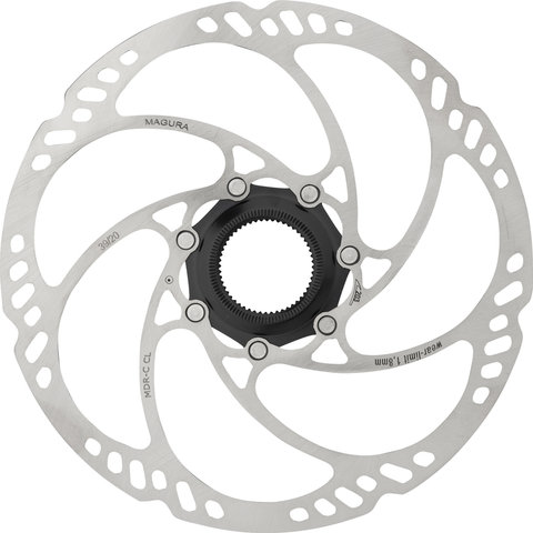 Magura Disco de freno MDR-C CL Center Lock para eje pasante - plata/203 mm
