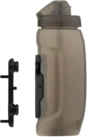 Sistema de portabidones TWIST bike base con bidón de 590 ml - negro-transparente/590 ml