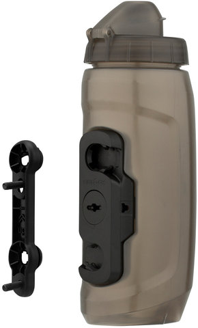 Sistema de portabidones TWIST bike base con bidón de 590 ml - negro-transparente/590 ml