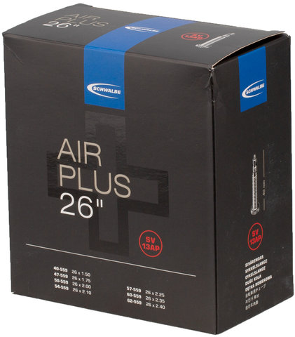 Chambre à Air 13 Air Plus pour 26" - noir/26 x 1,5-2,4 SV 40 mm