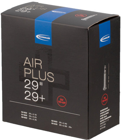 Schwalbe Cámara de aire 19+ Air Plus para 29+ - negro/28-29 x 2,10-2,6 SV 40 mm