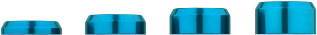 OneUp Components Set de espaciadores Axle R Shims Spacer Set - blue/universal