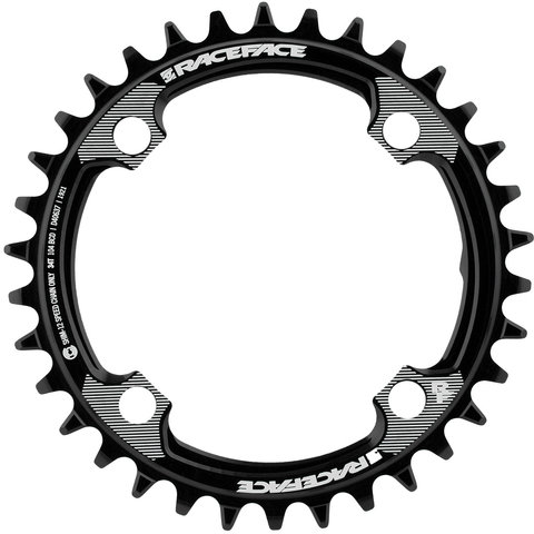 Race Face Narrow Wide Chainring, 4-Arm, 104 mm BCD for Shimano, 12-speed - black/34 tooth