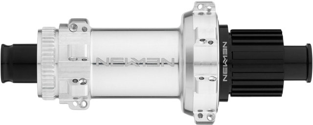NEWMEN Buje trasero FADE MTB Straightpull Boost Disc Center Lock - silver/12 x 148 mm / 28 agujeros / Shimano Micro Spline