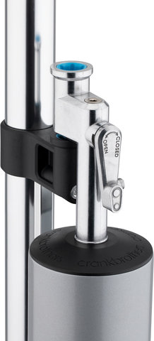 crankbrothers Klic Floor Pump w/ Analogue Gauge & Tubeless Reservoir - grey/universal