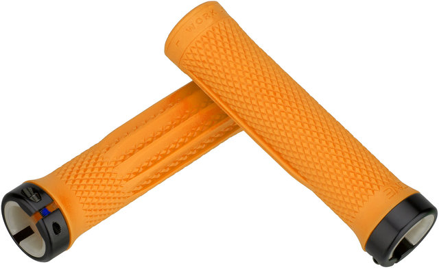 Puños de manillar Lock-On - naranja/136 mm
