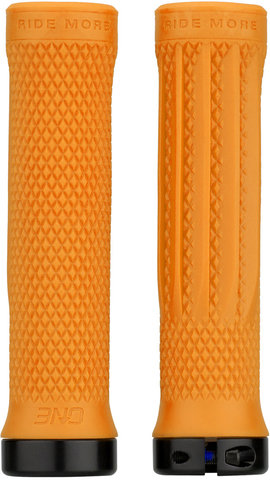 OneUp Components Puños de manillar Lock-On - naranja/136 mm