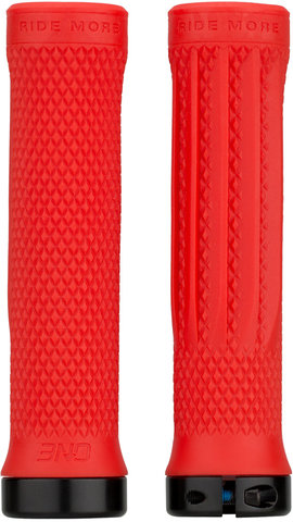 OneUp Components Lock-On Lenkergriffe - red/136 mm