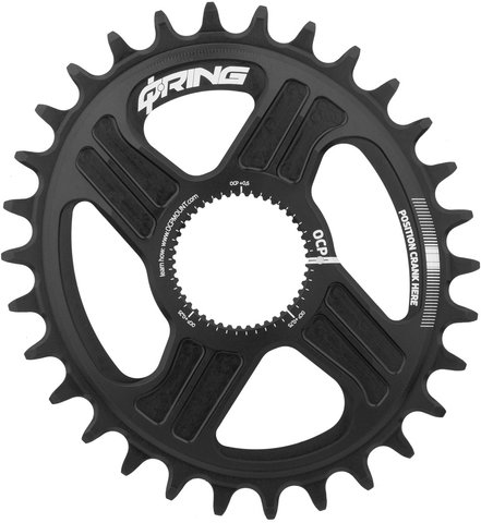 Chainring Direct Mount R-Hawk / R-Raptor / KAPIC / INPower, Q-Rings - black/30 tooth