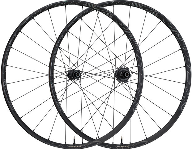 Easton Set de Roues EA90 AX Disc Center Lock 28" - black anodize/Set de 28" (avant 12x100 + arrière 12x142) Shimano