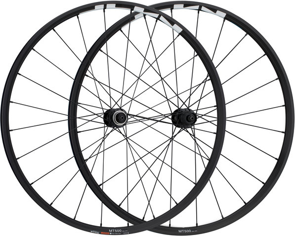 black Shimano Wheels WH-MT600 tubeless wheel 15 x 100 mm axle front 29er 