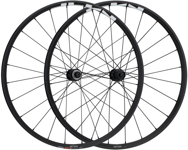 Shimano Set de Roues WH-MT500-CL Disc Center Lock 27,5" - noir/Set de 27,5" (avant 9x100 + arrière 10x135) Shimano