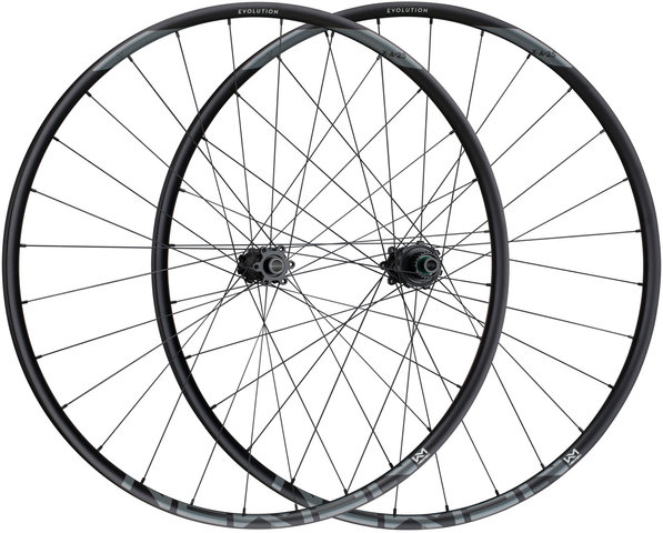 NEWMEN Evolution SL X.A.25 Fade Boost Disc 6-bolt 29" Wheelset - black-black/29" set (front 15x110 Boost + rear 12x148 Boost) Shimano Micro Spline