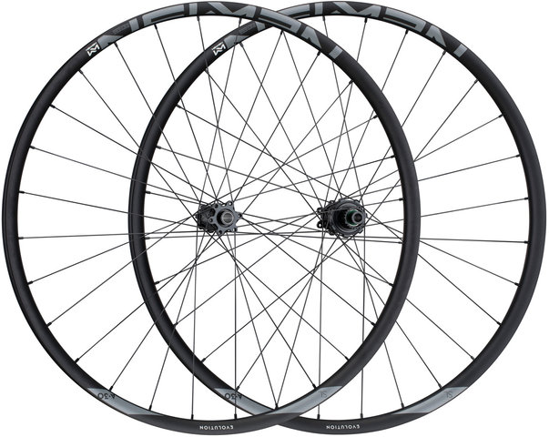 NEWMEN Evolution SL A.30 Fade Boost Disc 6-bolt 27.5" Wheelset - black-black/27.5" set (front 15x110 Boost + rea 12x148 Boost) Shimano Micro Spline