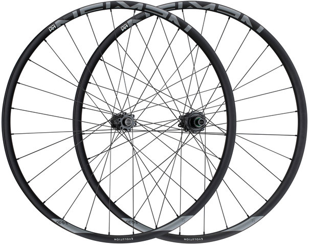 NEWMEN Evolution SL E.G.30 Fade Boost Disc 6-bolt 29" Wheelset - black-black/29" set (front 15x110 Boost + rear 12x148 Boost) Shimano Micro Spline