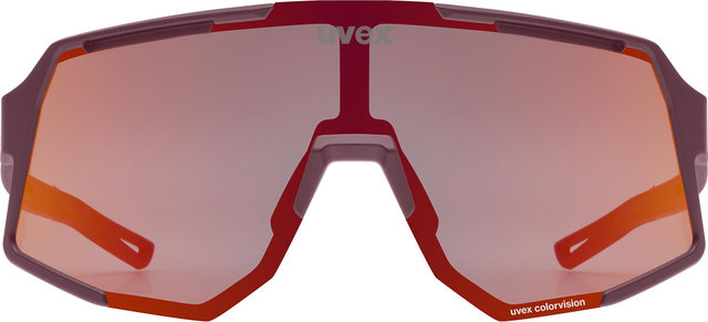 uvex Sequence CV Glasses - burgundy matt | mirror red