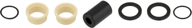 Aluminium Einbaubuchsenset 6 mm 5-teilig - black/20,00 mm