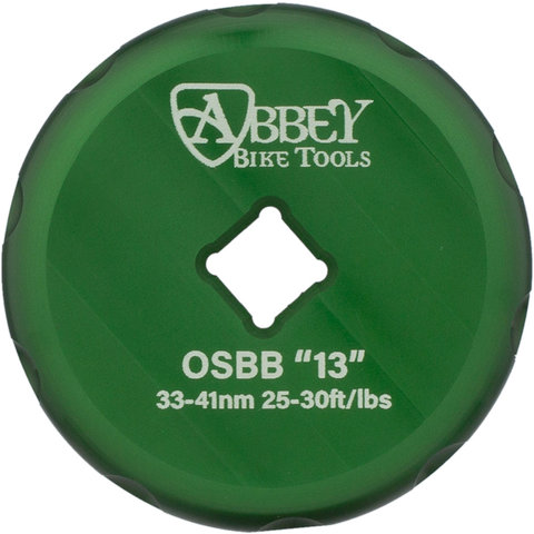 Abbey Bike Tools Bottom Bracket Socket Single Sided pour e*thirteen - green/universal