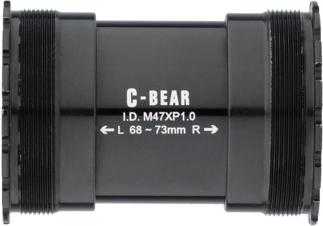 C-BEAR Boîtier de Pédalier T47 SRAM BB30 Race - noir/T47