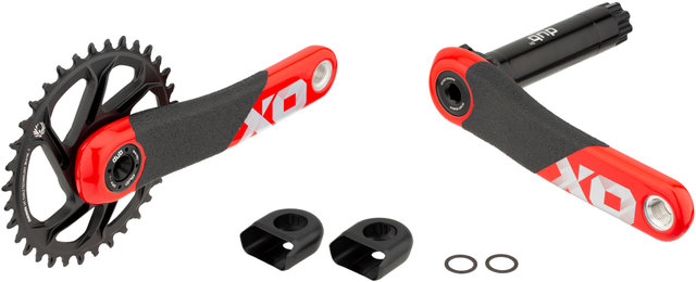 SRAM X01 DH DUB Direct Mount 11-speed Carbon Crankset - red/165.0 mm 34 tooth