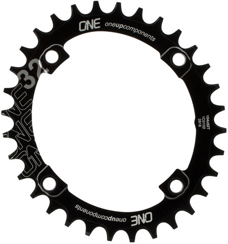 OneUp Components Oval 104 BCD Traction Chainring - black/32 tooth
