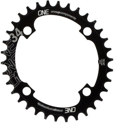 OneUp Components Oval 104 BCD Traction Chainring - black/34 tooth