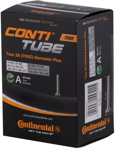 Continental Chambre à Air Tour 28 Hermetic Plus - universal/27-28 x 1 1/4-1,75x2 AV 40 mm