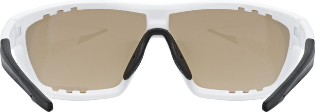 uvex sportstyle 706 CV V colorvision variomatic sports glasses - white matte/litemirror red