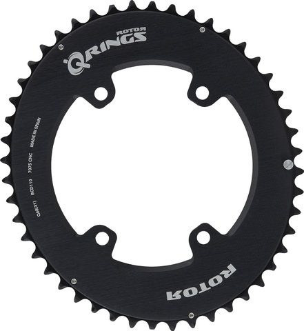 Rotor Plato Shimano GRX, 4 brazos, Q-Rings, círculo de agujeros de 110/80 mm - negro/48 