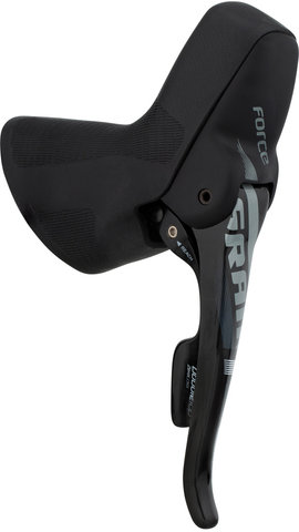 SRAM Freno de disco hidr. Force 22 c. maneta de cambios/frenos DoubleTap® - ice grey anodized/rueda delantera izq.