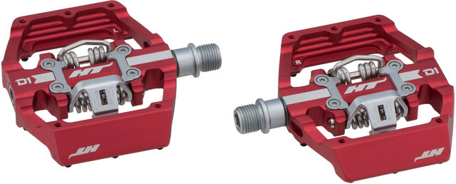 HT DUO D1 Clipless/Platform Pedals - red/universal