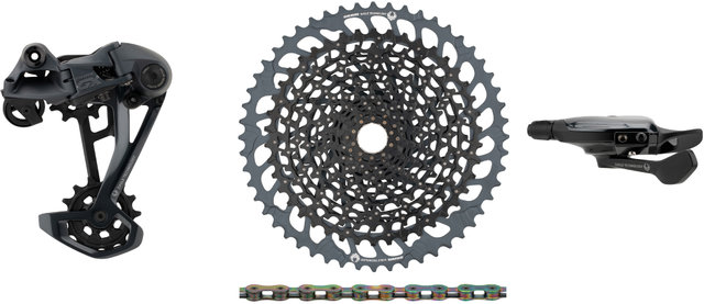 SRAM GX Eagle 1x12-speed Upgrade Kit with Cassette - black - XX1 rainbow/10-52