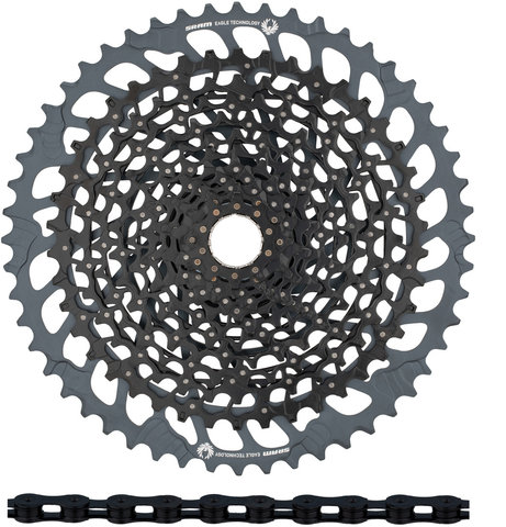 SRAM GX Eagle XG-1275 Cassette + Eagle Chain 12-speed Wear Kit - black - XX1 black/10-52