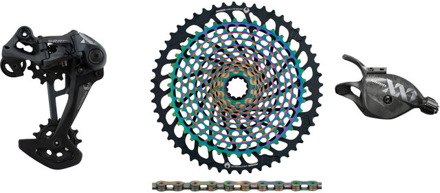 SRAM XX1 Eagle 1x12-speed Upgrade Kit with Cassette - rainbow - XX1 rainbow/10-52