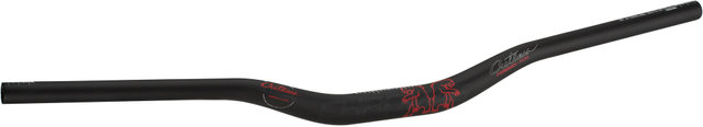 Fubar Cutlass 31,8 35 mm Carbon Riser Handlebars - black-red/800 mm 9°
