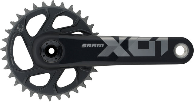 SRAM X01 Eagle SuperBoost+ DUB DM 12-fach Carbon Kurbelgarnitur - lunar-polar/170,0 mm 32 Zähne