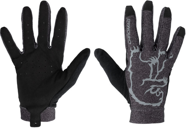 Habit Full Finger Gloves - charcoal heather/M